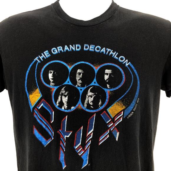 Styx 1979 The Grand Decathlon North American Tour tshirt 70s 1970s vintage - Picture 2 of 5